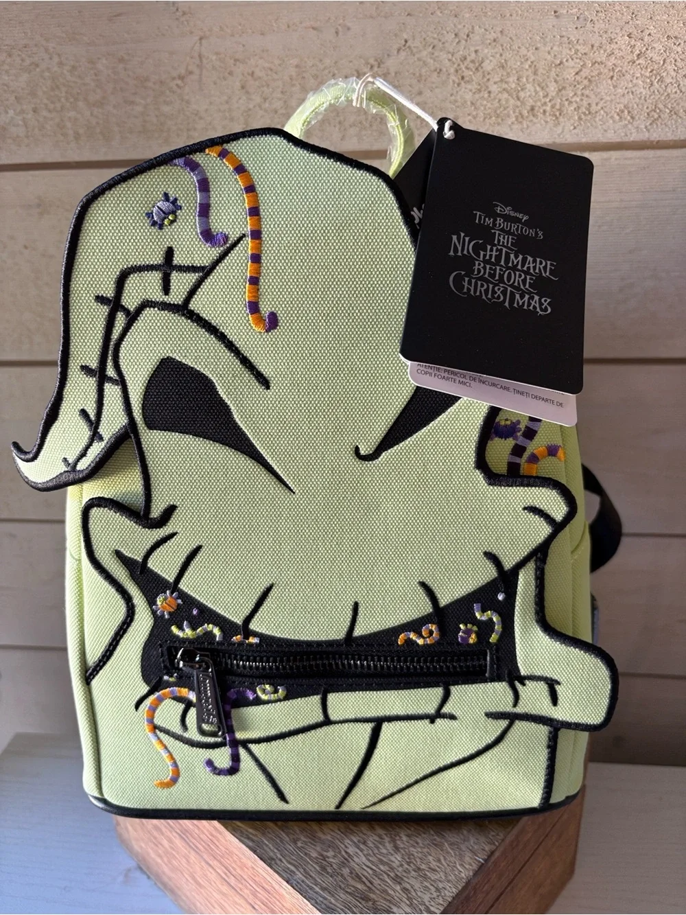Loungefly The Nightmare Before Christmas Oogie Boogie Lime Green Mini Backpack